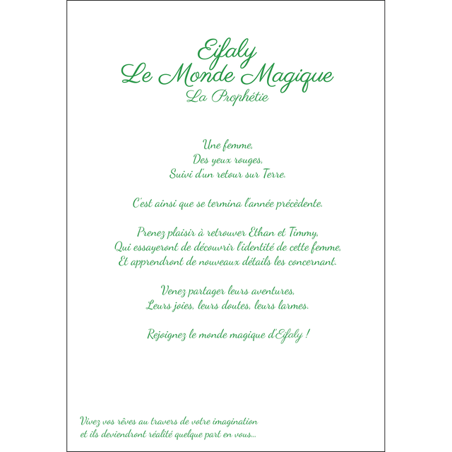 Eifaly Le Monde Magique : La Prophétie (Tome 2)